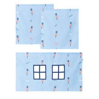 Hoppekids Forhæng til Halvhøj Seng - TIN SOLDIER - Flere Størrelser