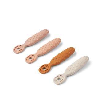 Caelia Baby Læringsskeer - 4-pak - Pale Tuscany Multi Mix