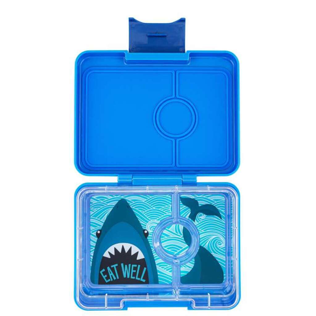 Yumbox Madkasse - Minisnack - 3 rum - Surf Blue/Shark