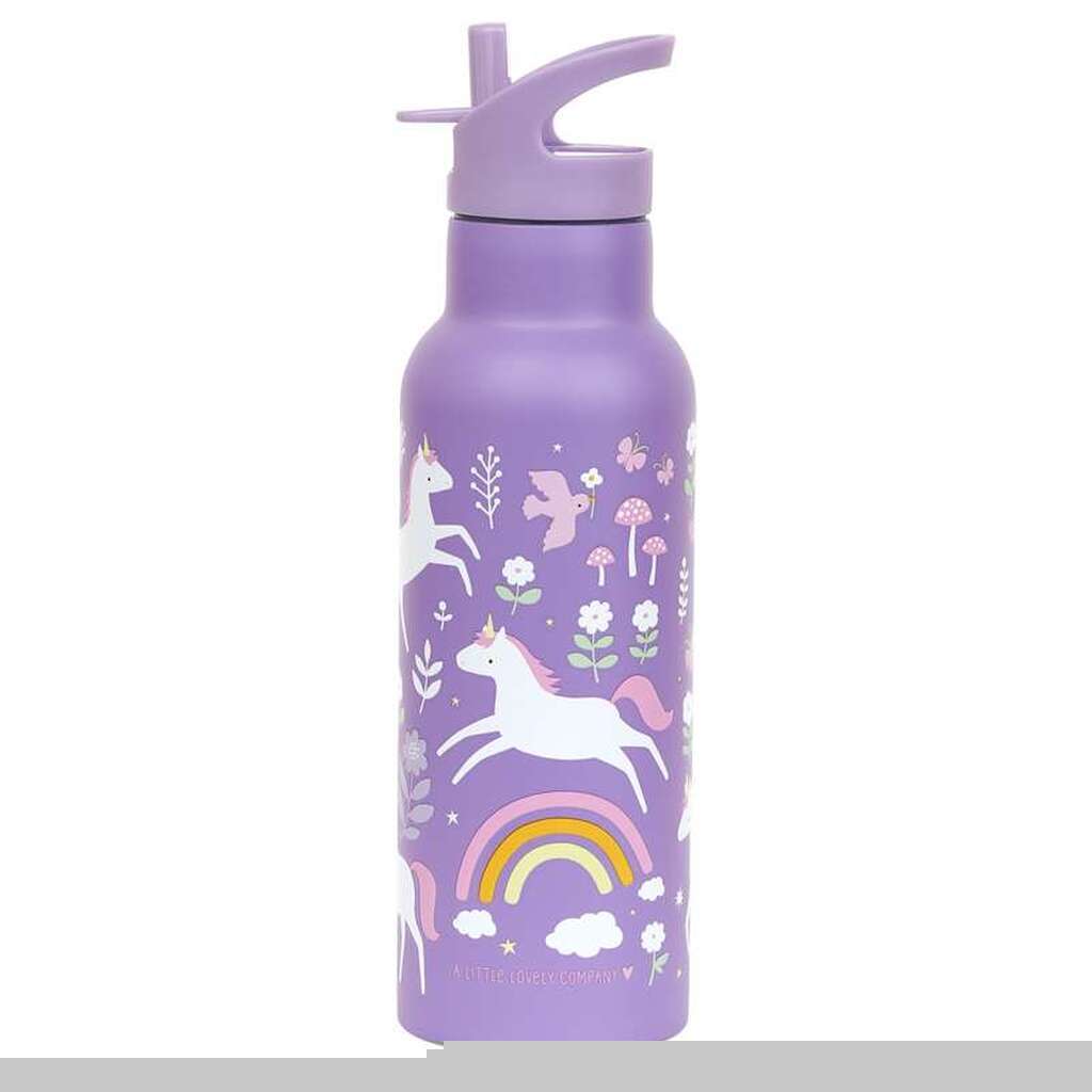 A Little Lovely Company Termo Ståldrikkedunk - XL - 500ml - Unicorn Dreams