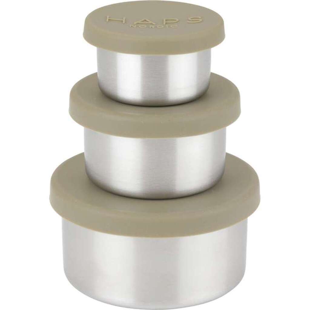 HAPS Nordic Steel Trio Madbeholdere - Olive