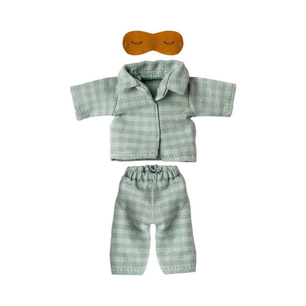 Maileg Pyjamas - Far Mus - Mint/Sand