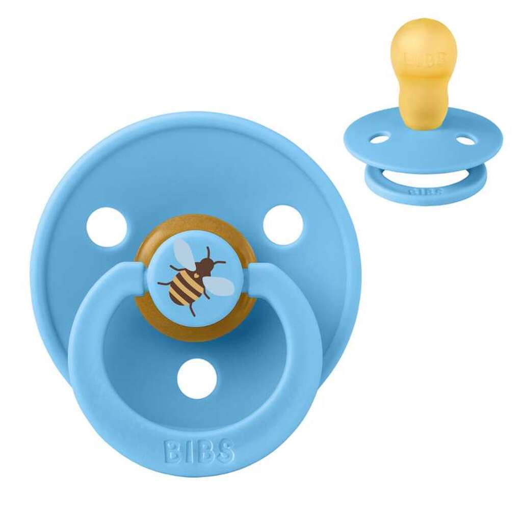BIBS Rund Colour Sut - Str. 3 - Naturgummi - Studio - Bumblebee - Breeze