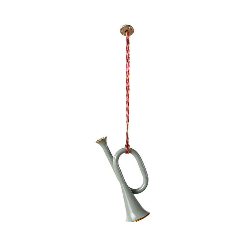 Maileg Juleornament - Metal - Trompet - Mint