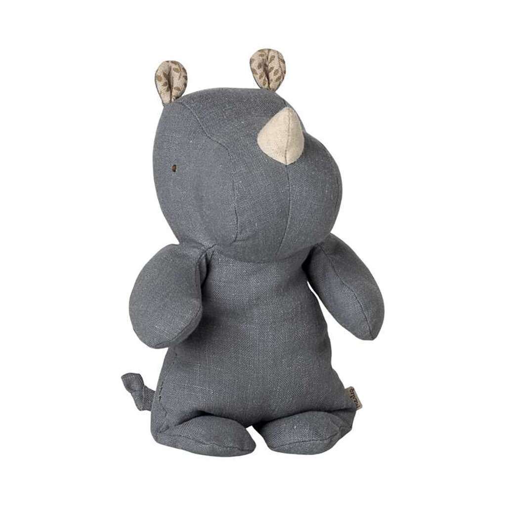 Maileg Safari Friends - Næsehorn - Lille - Støvet Blå