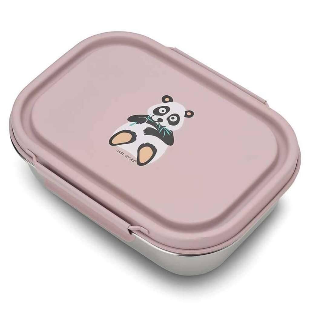 Carl Oscar Steelish Lunchbox - Kids - Panda - Rosa