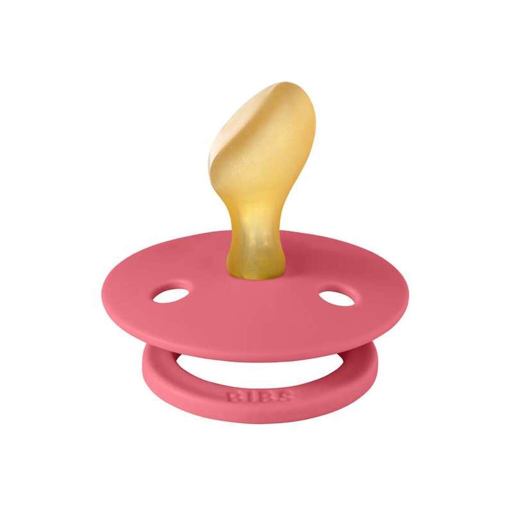BIBS Anatomisk Colour Sut - Str. 2 - Naturgummi - Coral