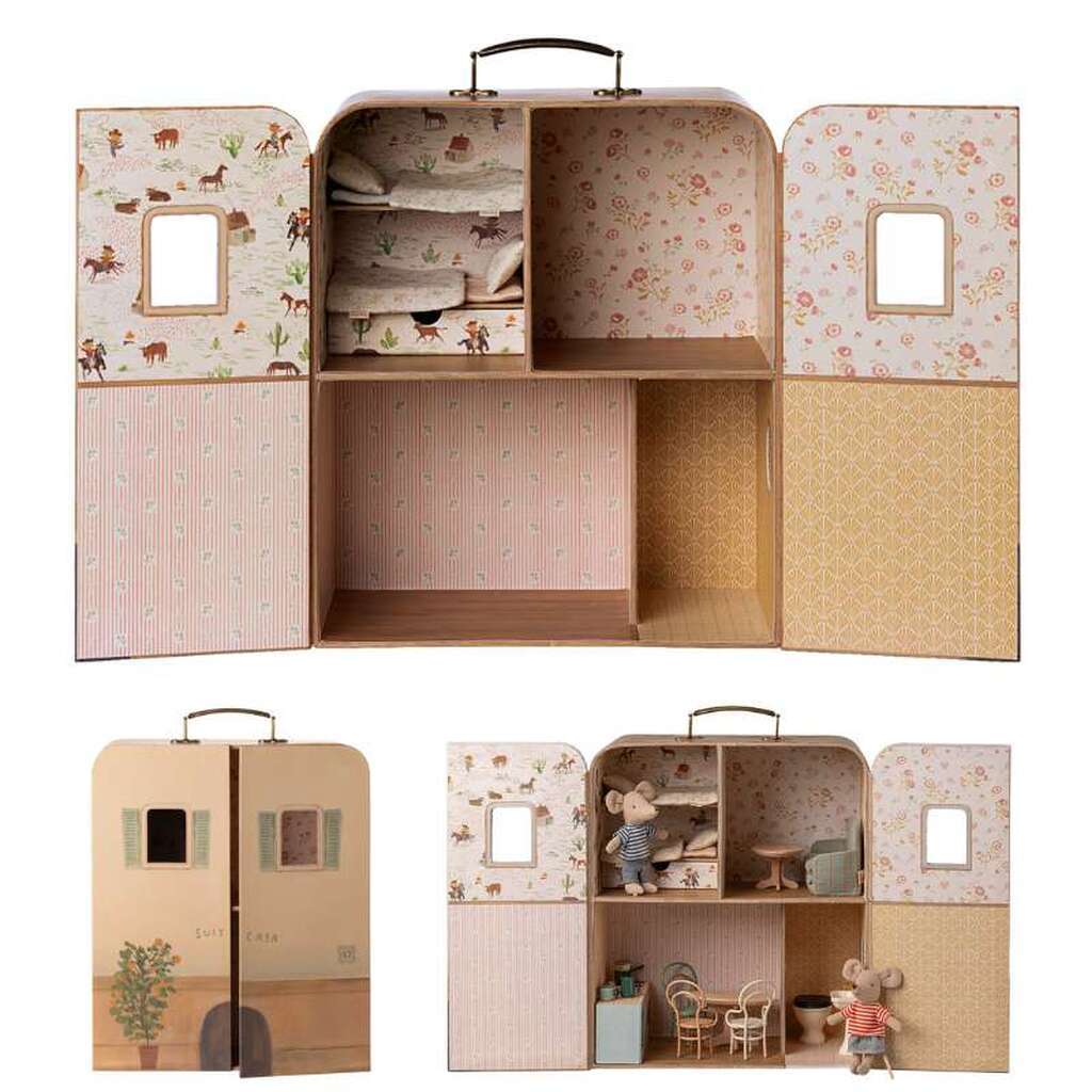 Maileg SuitCasa - Lillesøster og Lillebror Mus