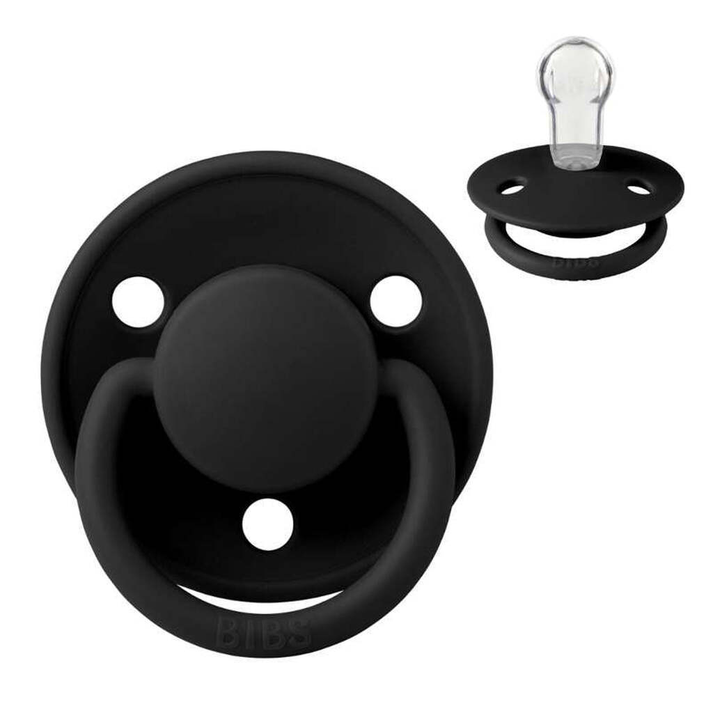 BIBS Rund De Lux Sut - Onesize - Silikone - Black
