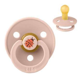 BIBS Rund Colour Sut - Str. 1 - Naturgummi - Studio - Ladybug - Blush
