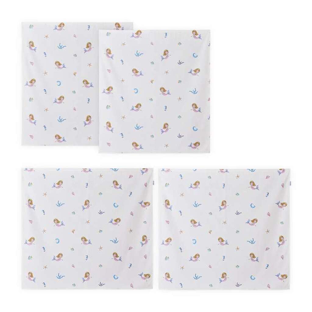 Hoppekids Forhæng til Mellemhøj Seng - MERMAID - Flere Størrelser