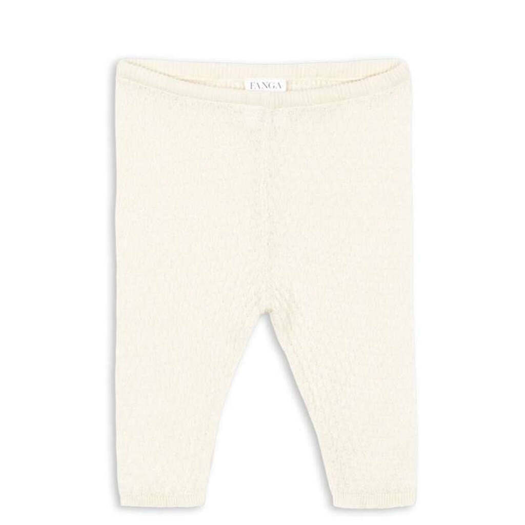 Fanga Fontana Venti Pointelle Bukser - GOTS - Antique White