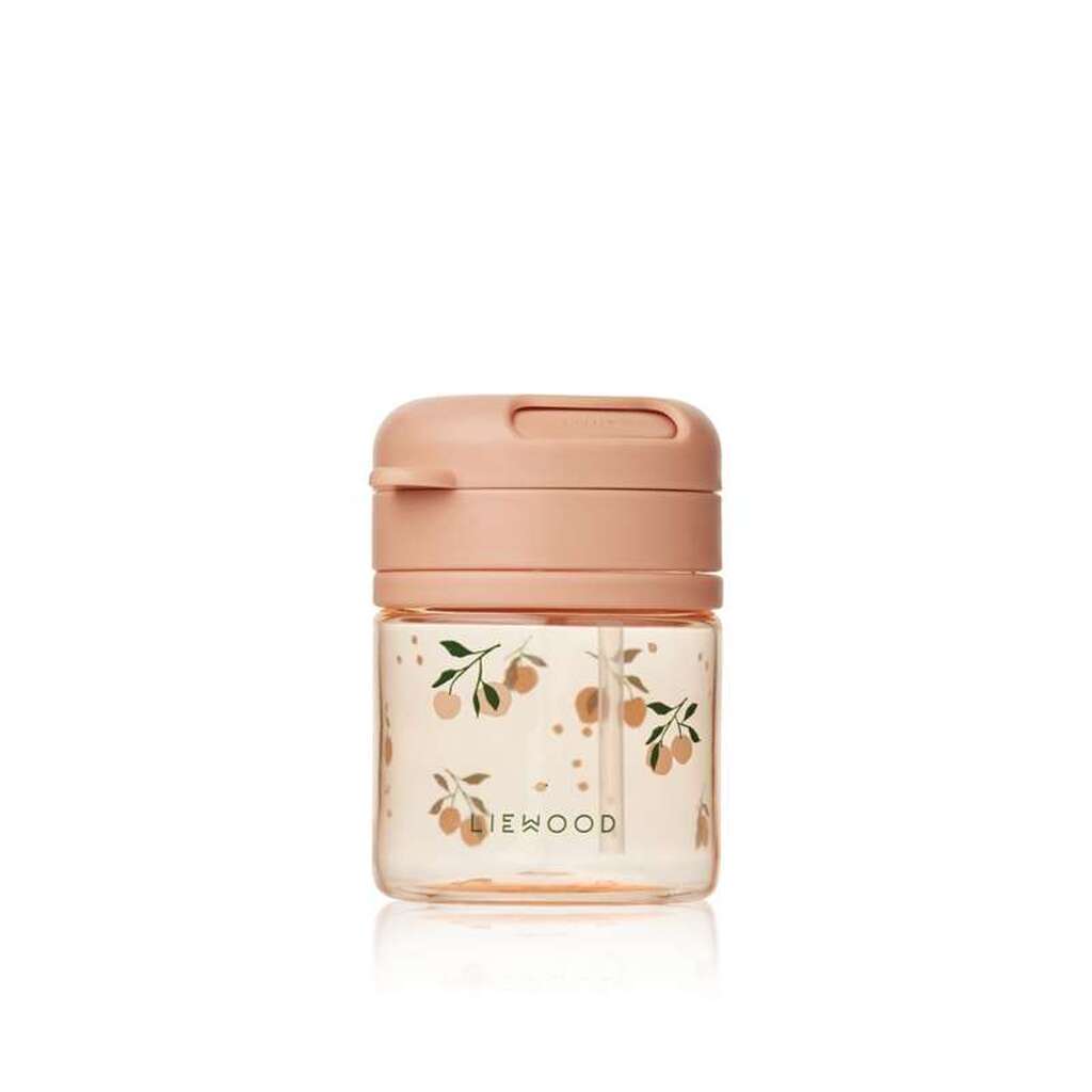 Liewood Pavia Tritan Sugerørskop - 280ml - Peach/Sea Shell