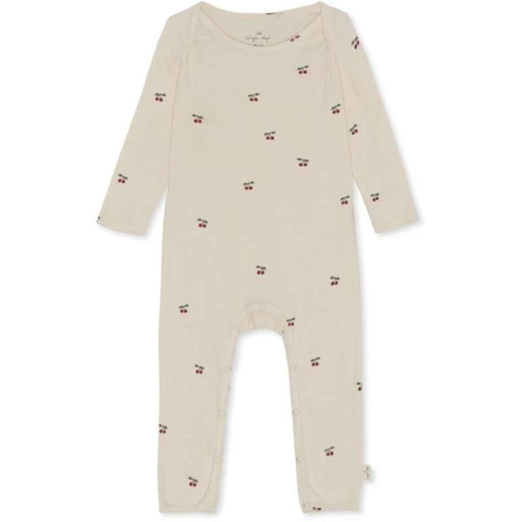 Konges Sløjd Onesie heldragt GOTS - CHERRY
