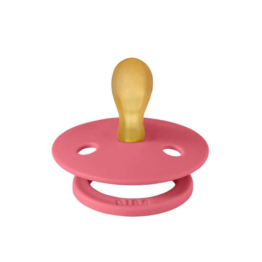 BIBS Symmetrisk Colour Sut - Str. 1 - Naturgummi - Coral
