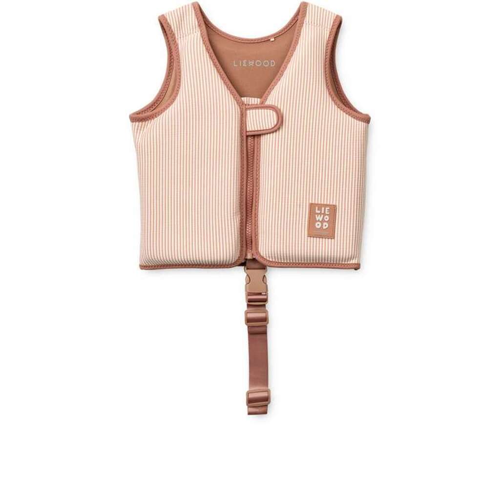 Liewood Dove Badevest i Bæk-og-Bølge - Y/D Stripe Pale Tuscany/Creme de la Creme