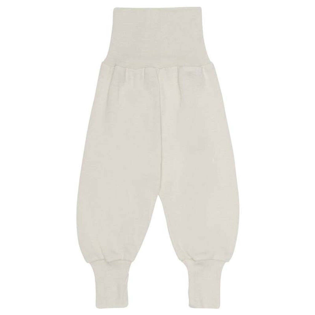 Engel Natur Babybukser m. Taljerib - Uld/Silke - Natur