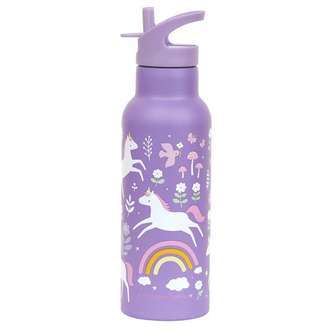 A Little Lovely Company Ståldrikkedunk - XL - 500ml - Unicorn Dreams