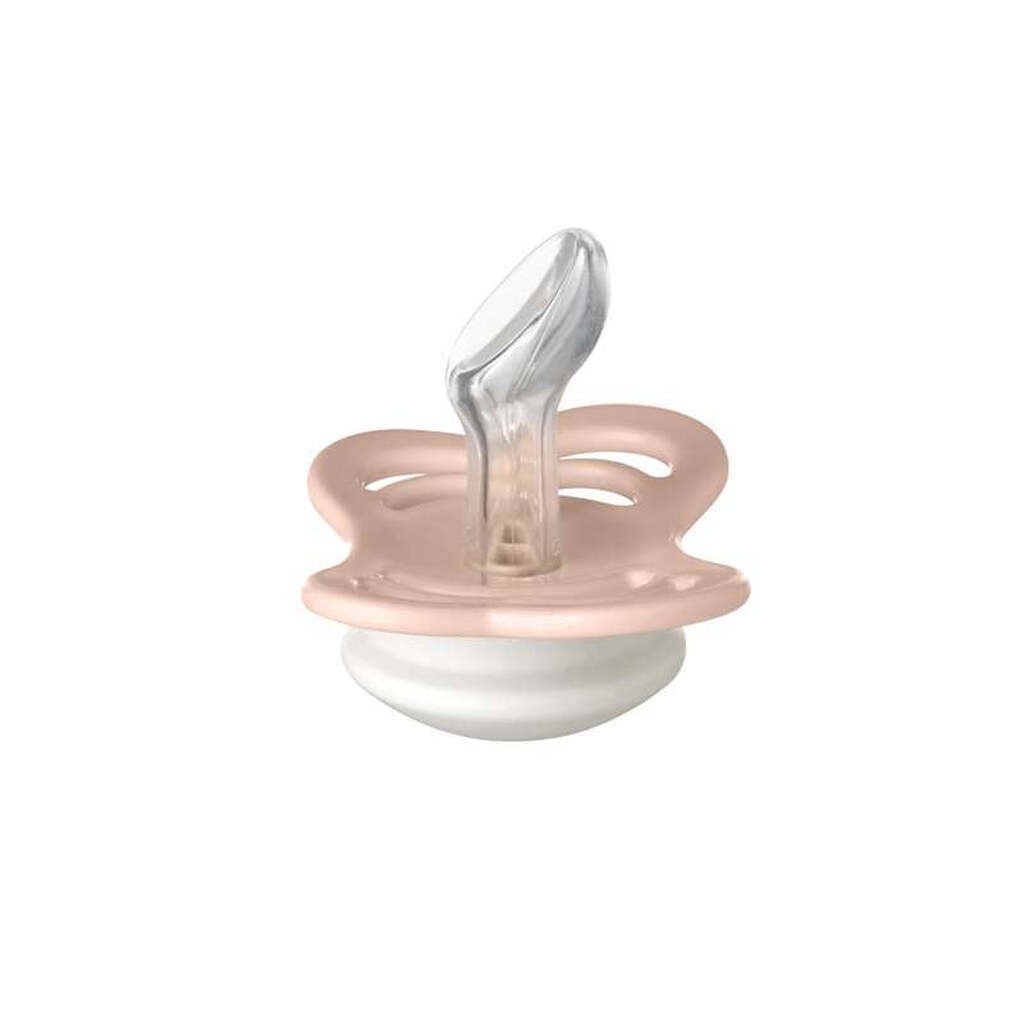 BIBS Anatomisk Couture Sut - Str. 1 - Silikone - GLOW - Blush