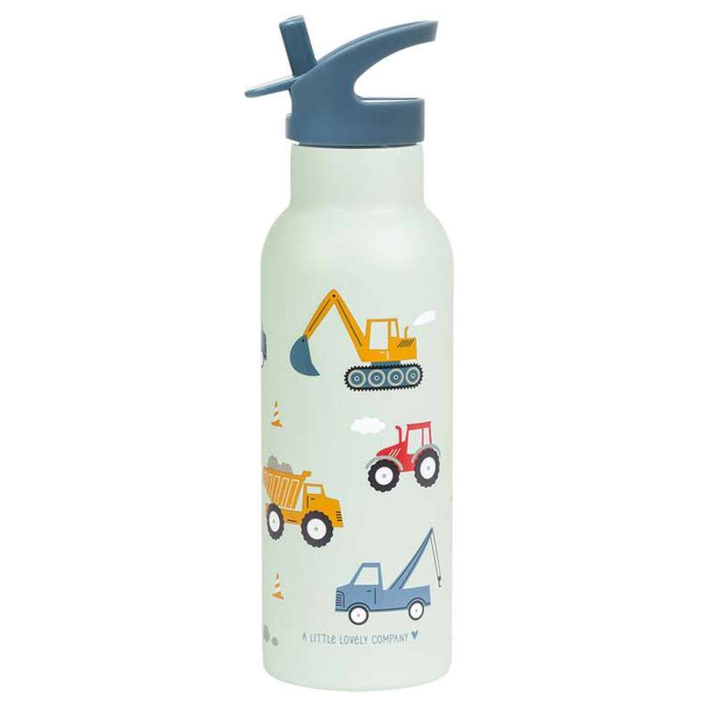 A Little Lovely Company Ståldrikkedunk - XL - 500ml - Vehicles