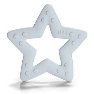 BIBS Play - Baby Bitie Bidering - Stjerne - Baby Blue