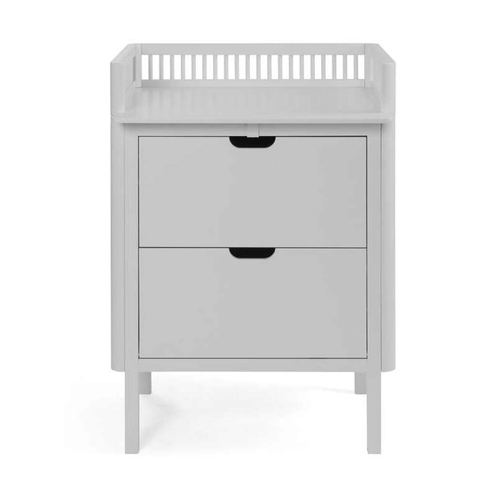 Sebra Puslebordet m. Skuffer - Stone Grey