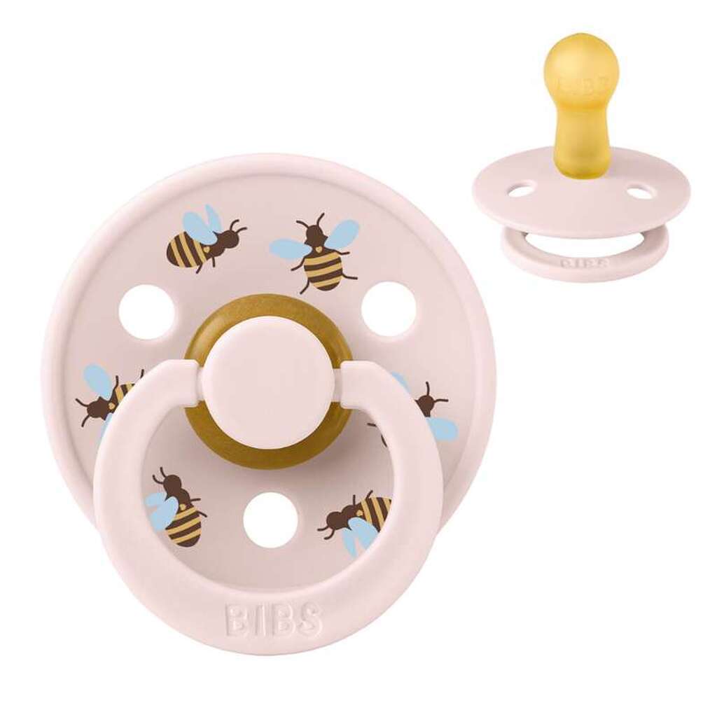 BIBS Rund Colour Sut - Str. 2 - Naturgummi - Studio - Bumblebee - Petal