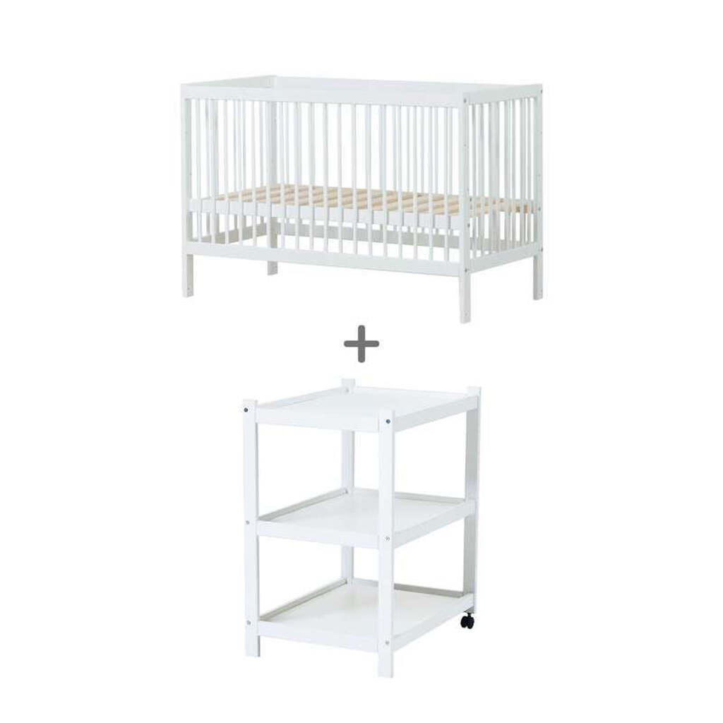 Hoppekids IDA-MARIE Bundle - Babyseng og IDA-MARIE Puslebord