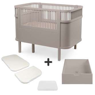Sebra Sengen - Klassisk - Jetty Beige - m. Kid'oh Madras - Bundle 3