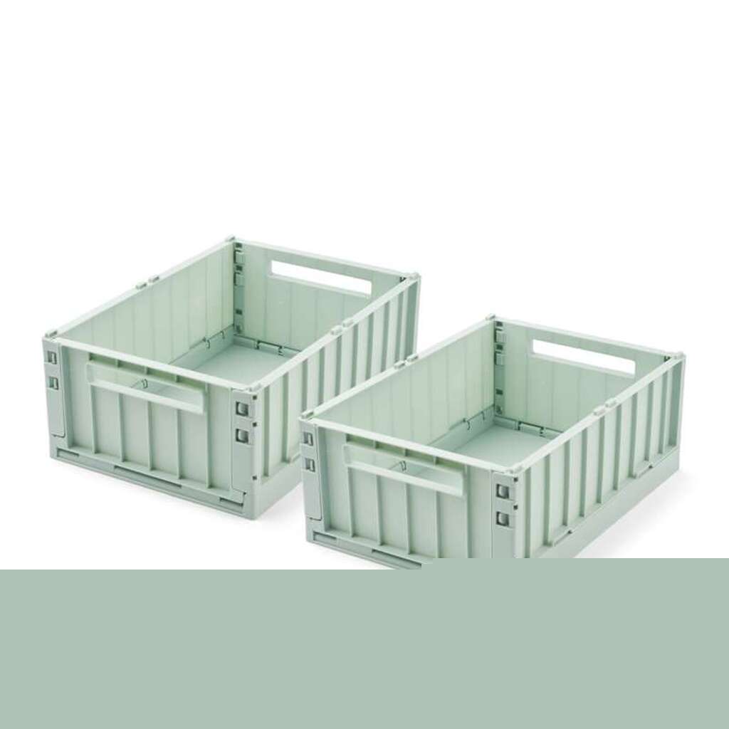 Liewood Weston Opbevaringsboks - 2-pak - Medium - Light Peppermint