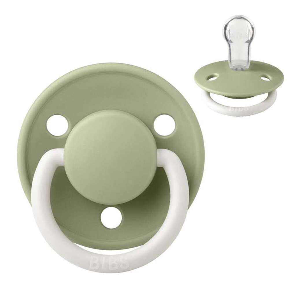 BIBS Rund De Lux Sut - Onesize - Silikone - GLOW - Sage