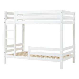 Hoppekids ECO Luxury - Høj Etageseng - 120x200 cm. - To Sengeheste - Hvid