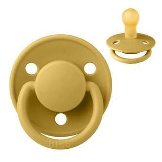 BIBS Rund De Lux Sut - Str. 1 - Naturgummi - Mustard