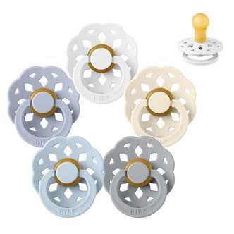 BIBS Rund Boheme Sut - Sampak - 5 stk. - Str. 1 - Soft and Clear