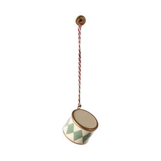 Maileg Juleornament - Metal - Tromme - Lille - Mint