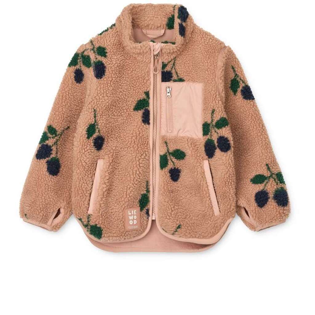 Liewood Nolan Pile Jakke - Berry/Pale Tuscany