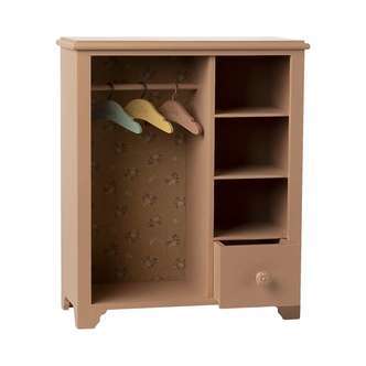 Maileg Skab - Miniature - Mørk Pudder