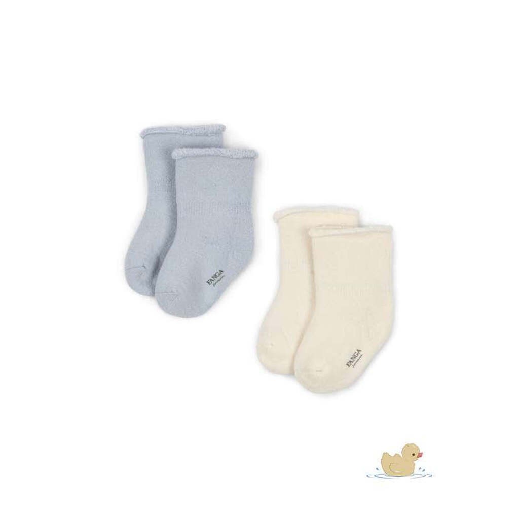 Fanga Fontana Vicino Plyssokker - 2-pak - Gray Dawn