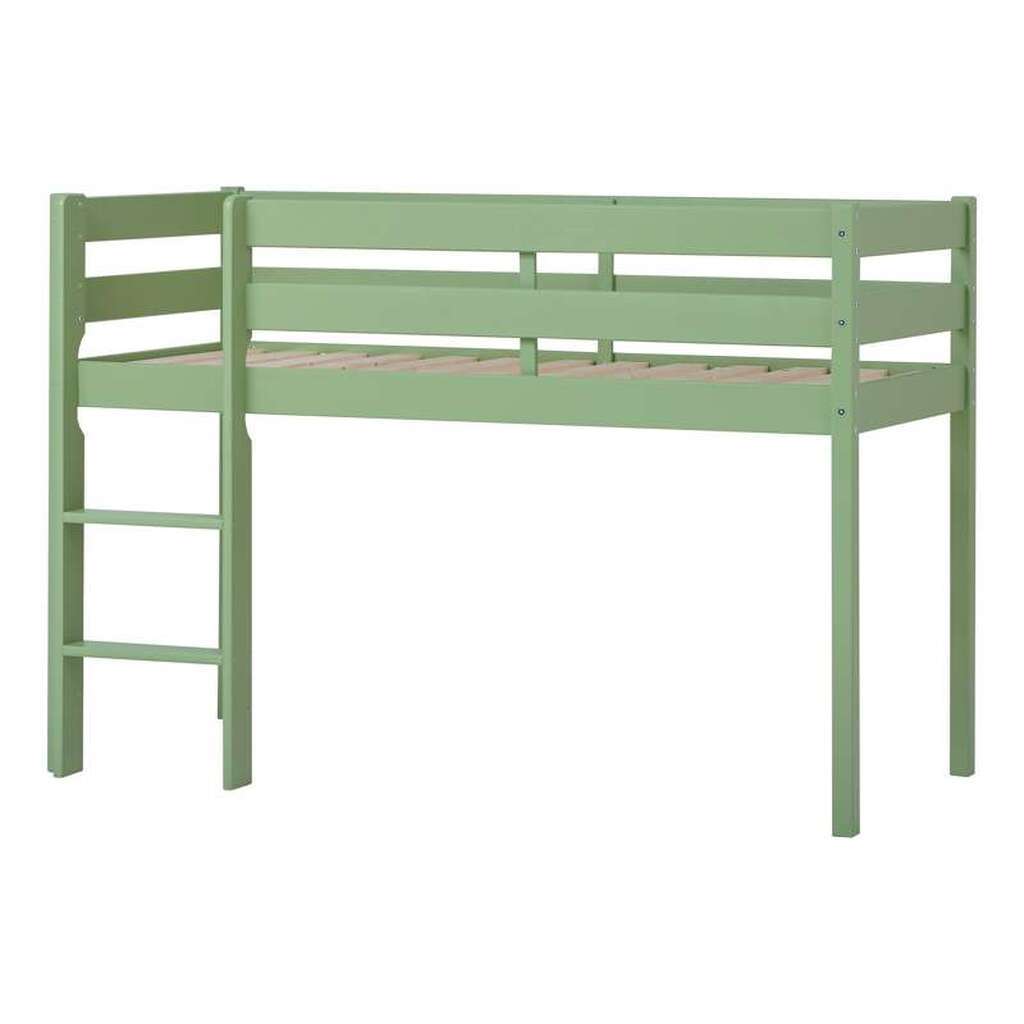 Hoppekids ECO Comfort - Halvhøj Seng - Flere Størrelser - Pale Green