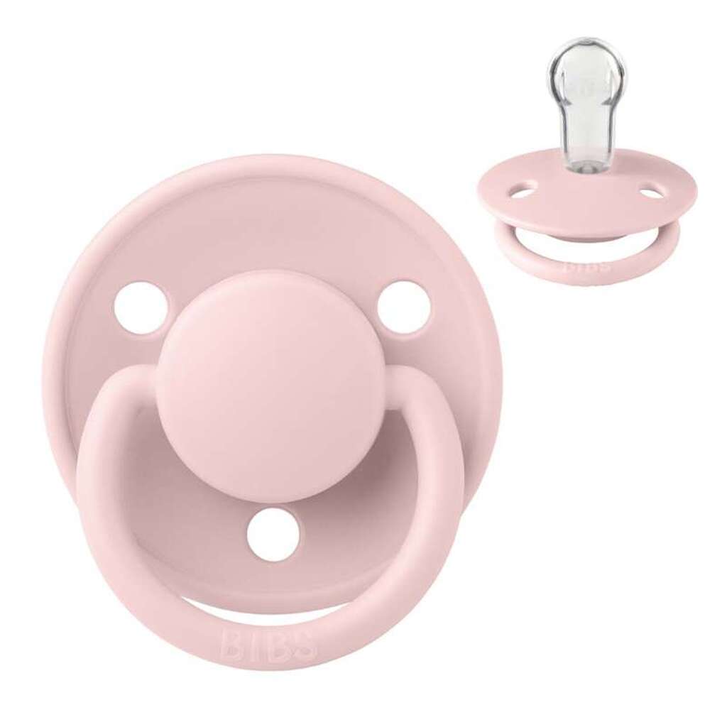 BIBS Rund De Lux Sut - Onesize - Silikone - Blossom