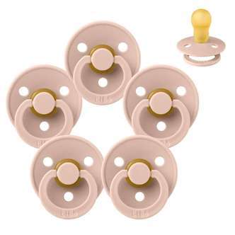 BIBS Rund Colour Sut - Sampak - 5 stk. - Str. 3 - Blush