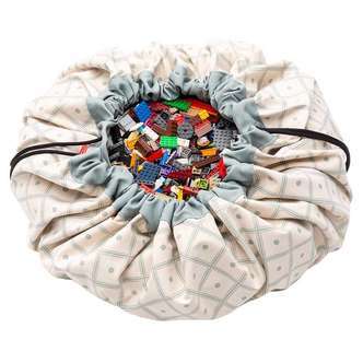 Play & Go Opbevaringstæppe - Geo Green