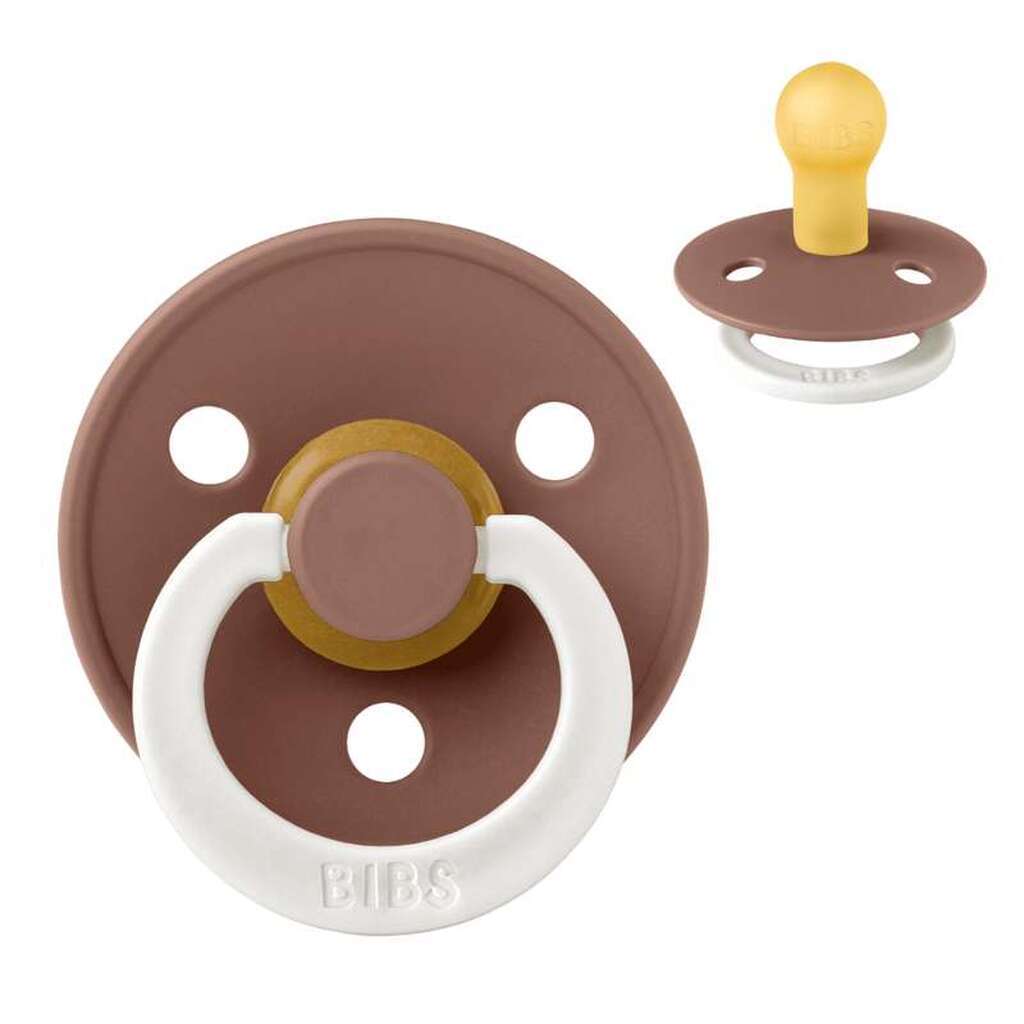 BIBS Rund Colour Sut - Str. 1 - Naturgummi - GLOW - Woodchuck