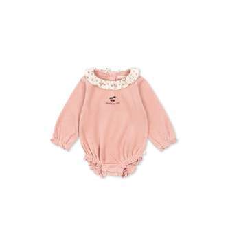 Konges Sløjd Miffa Body m. Flæser - GOTS - Mellow Rose