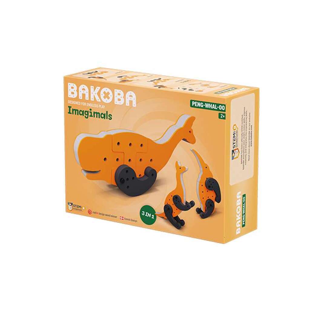 Bakoba Konstruktionslegetøj - Imagimals - PengWhalOo