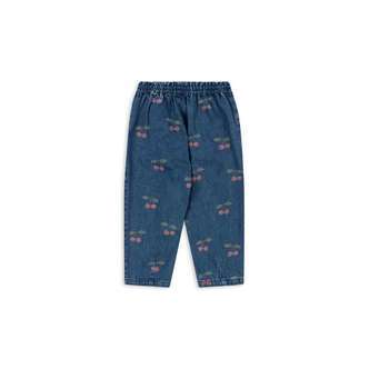 Konges Sløjd Magot Flæsebukser - GOTS - Ma Grande Cerise/Denim