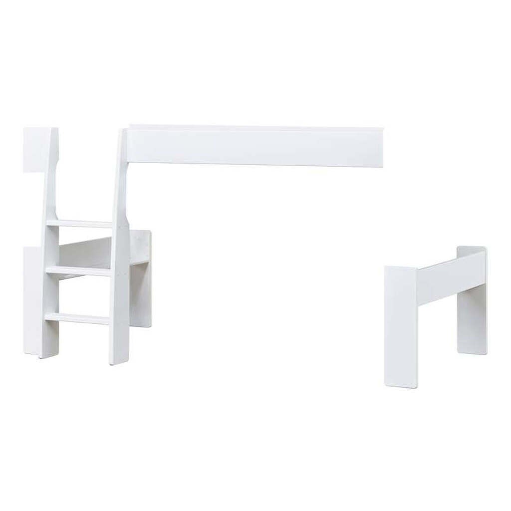 Hoppekids PURE - Halvhøj Seng Modul - 90x200 cm - Hvid