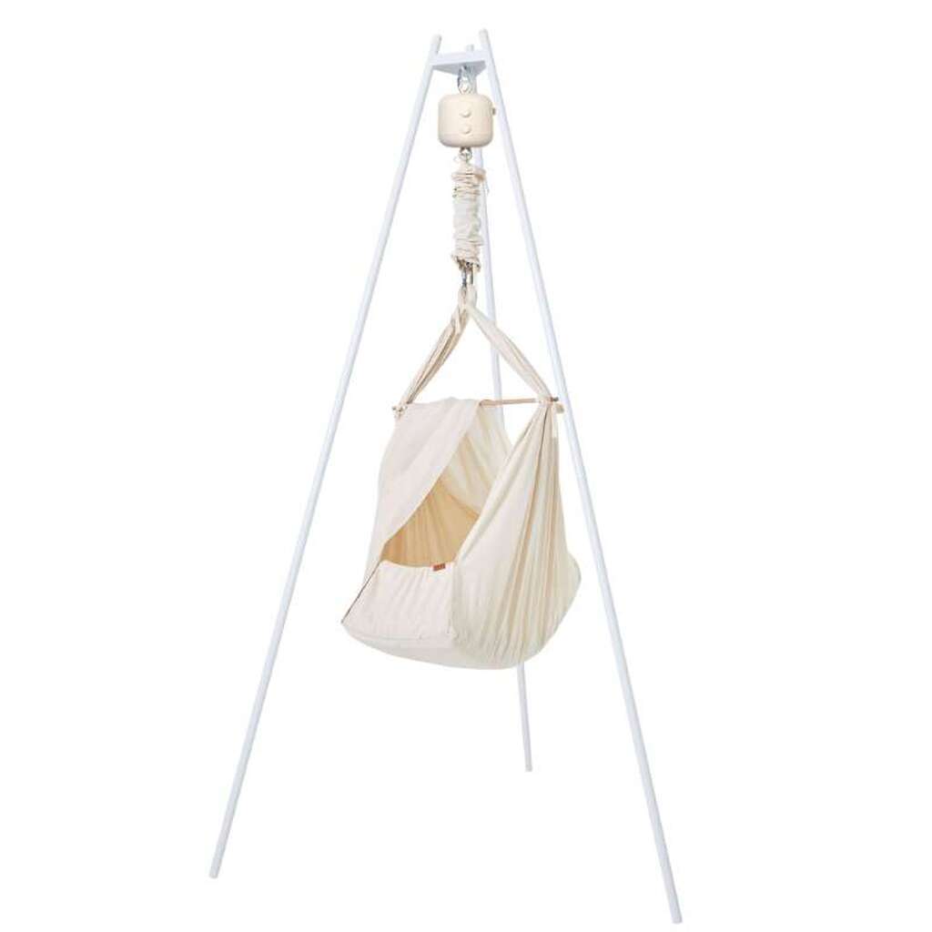 Membantu Bundle - Premium - Slyngevugge m. Vuggemotor og Vuggestativ - Natur