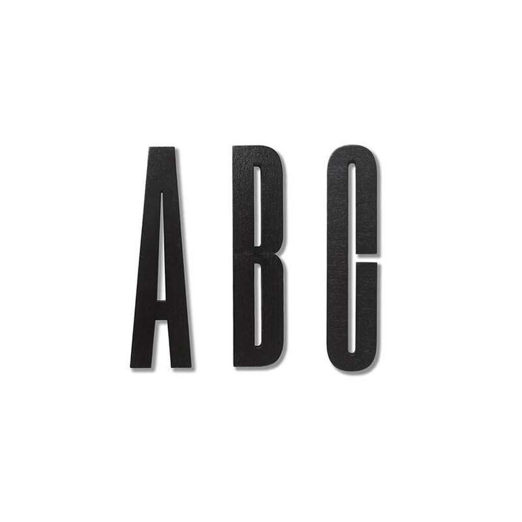 Design Letters Bogstaver  -  sort