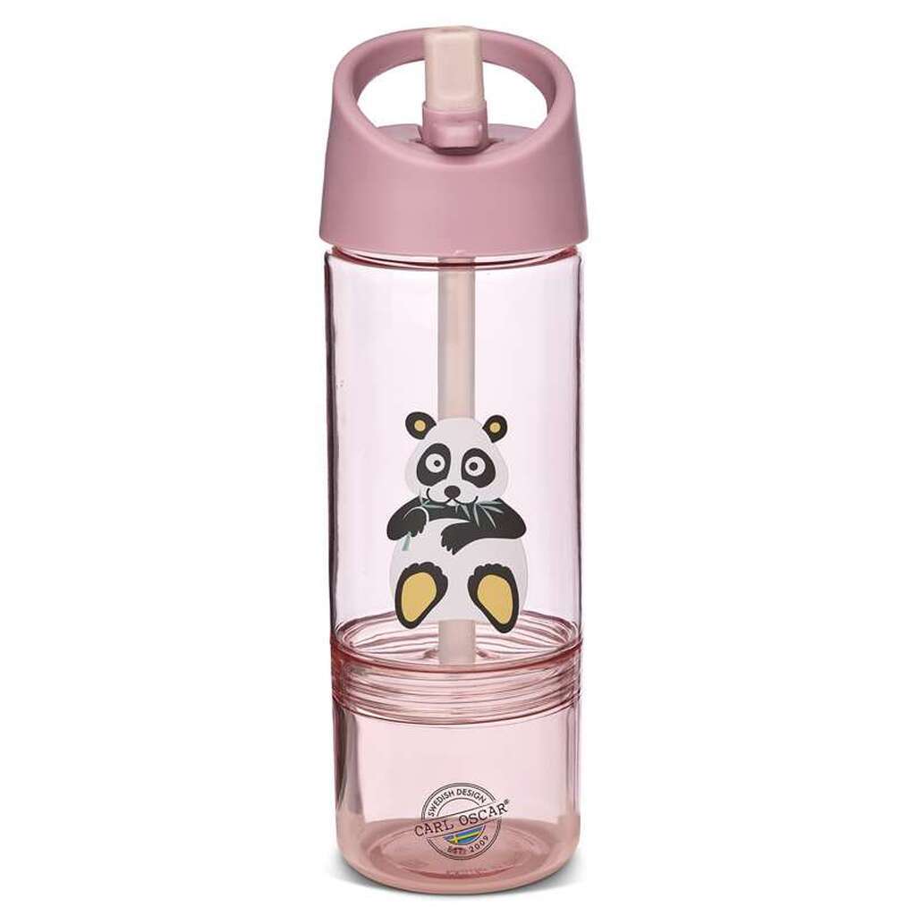 Carl Oscar Kids Drikkedunk m. Snackbund - Panda - Rosa